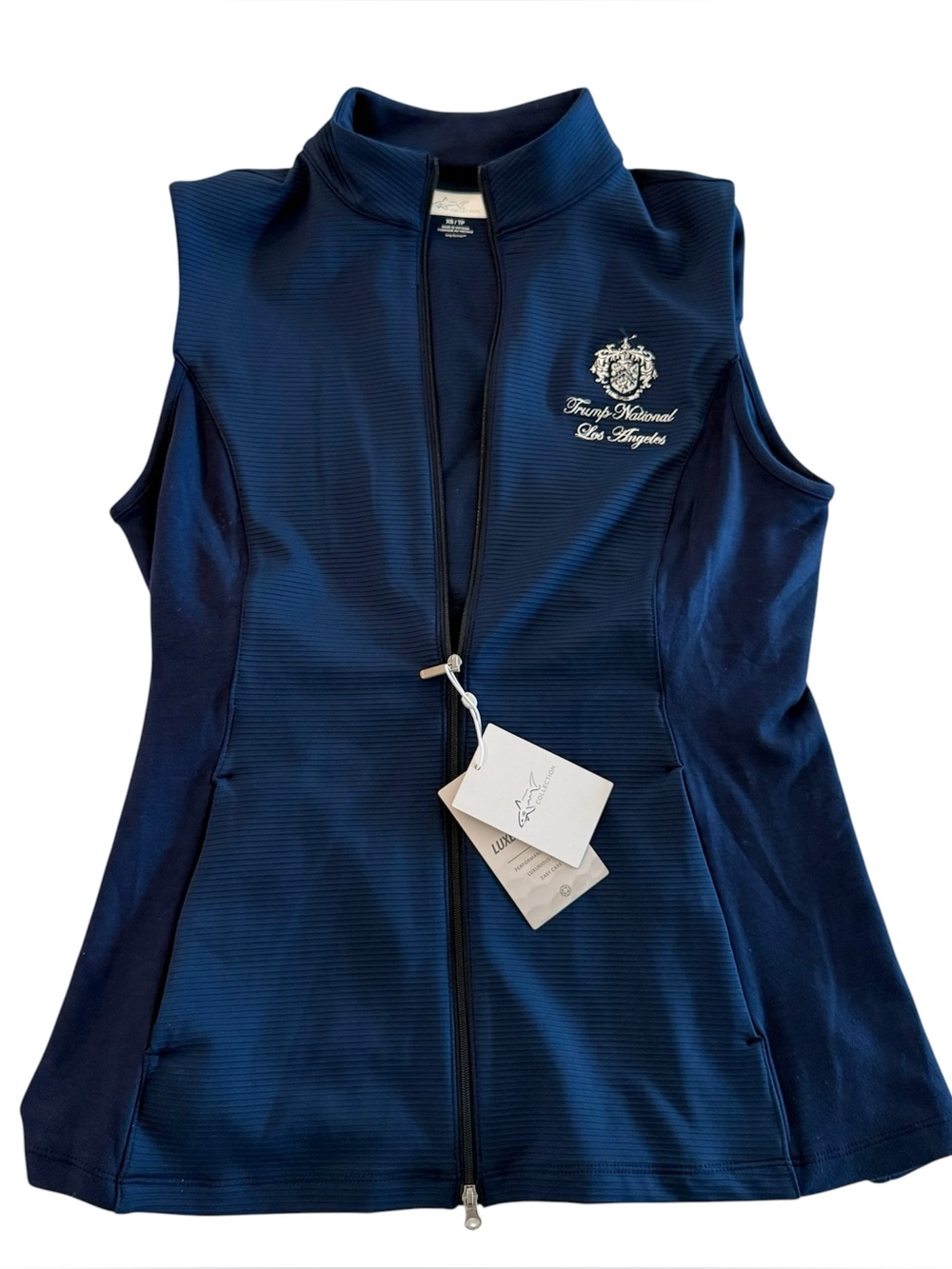 GREG NORMAN OTTOMAN RIB FULL-ZIP VEST